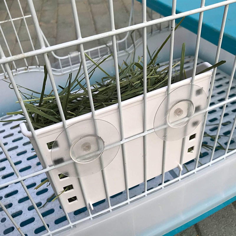 kathson Hay Feeder for Rabbit, Bunny Hay Holder Guinea Pig Hay Feeder Plastic Hay Rack for Rabbits Small Animal Chinchilla Ferret (7.5 X 4.7 X 5.5 inch) - Image 5